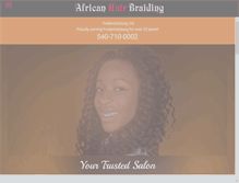 Tablet Screenshot of proafricanhairbraiding.com